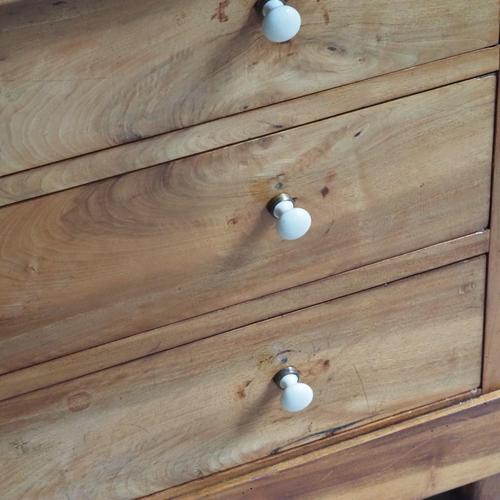 Brown Antique Louis-Philippe Chest of Drawers with Black Marble Top, 1850 For Sale - Image 8 of 18