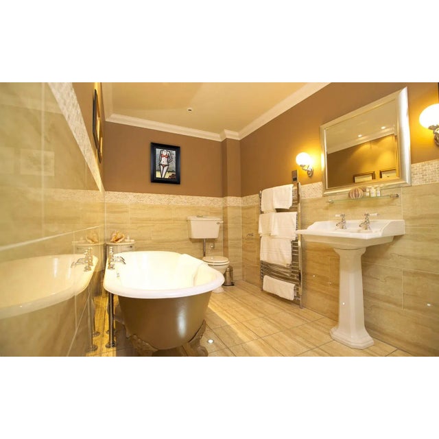 An Original Lithograph in Color, by Bernard Buffet, Limited Edition, Wove paper. On the Beach. Signed in the matrix...