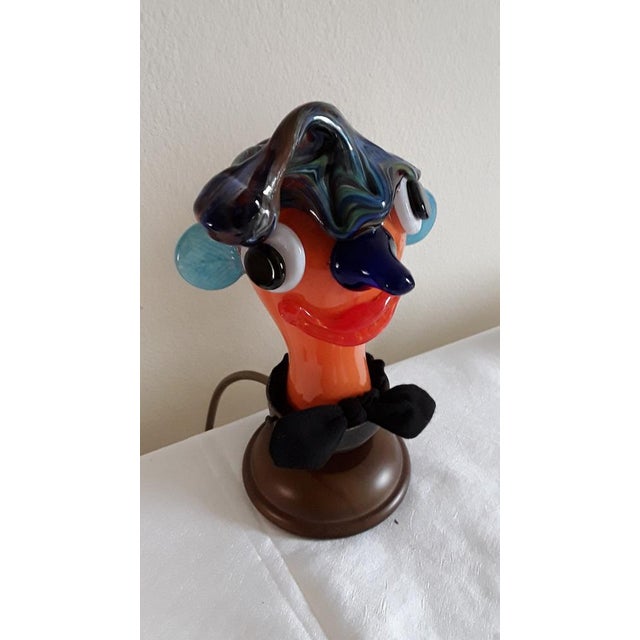 Vintage Sculptural Table Lamp in Colored Glass from Joska Crystal, 1980s For Sale - Image 3 of 9