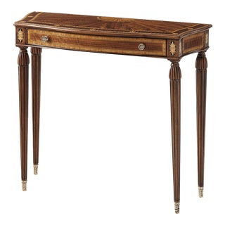 Theodore Alexander Model #5305-337 Inlaid Mahogany Sheraton Console Table For Sale