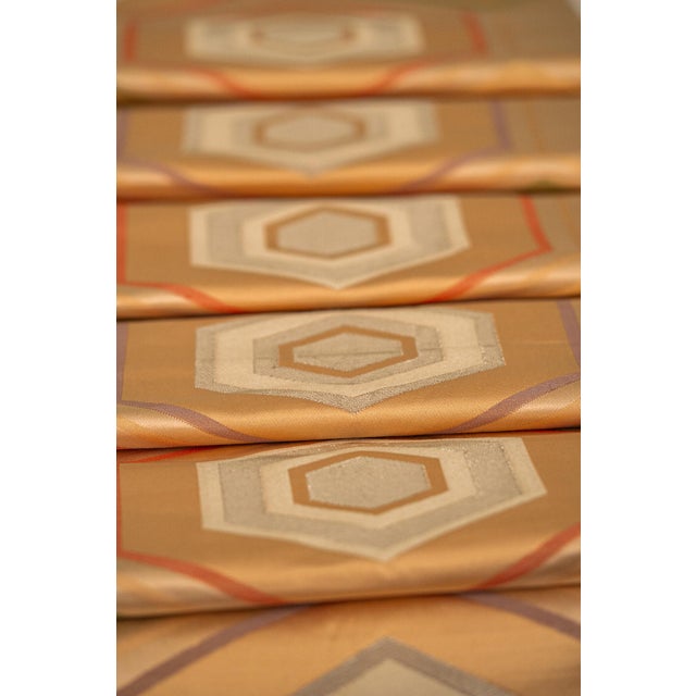 Japanese Ceremonial Silk Bed Runner Set by Renaras, Set of 4 For Sale - Image 6 of 7