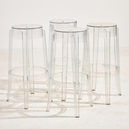 Charles Ghost Bar Stool by Philippe Starck for Kartell, 2000s For Sale - Image 9 of 9