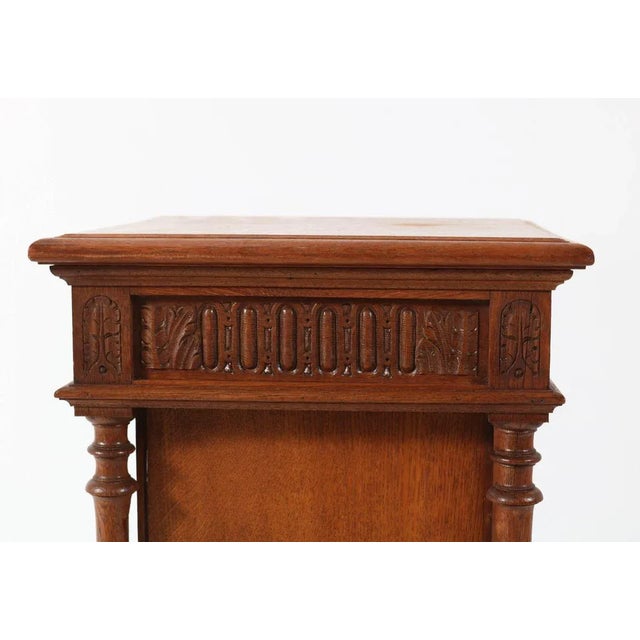 Wood Late 19th Century French Oak Henri II Cabinet For Sale - Image 7 of 10