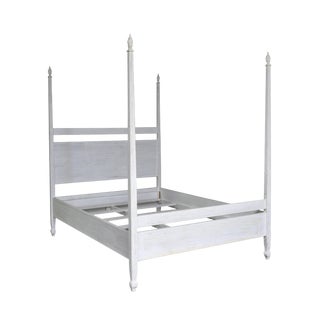 NOIR Venice Bed, Queen, White Wash