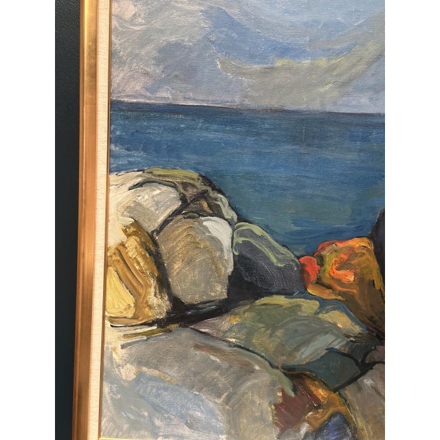 Stig Delang, Large Storm Clouds, Bohuslän, 1960s, Oil on Canvas, Framed For Sale - Image 13 of 14