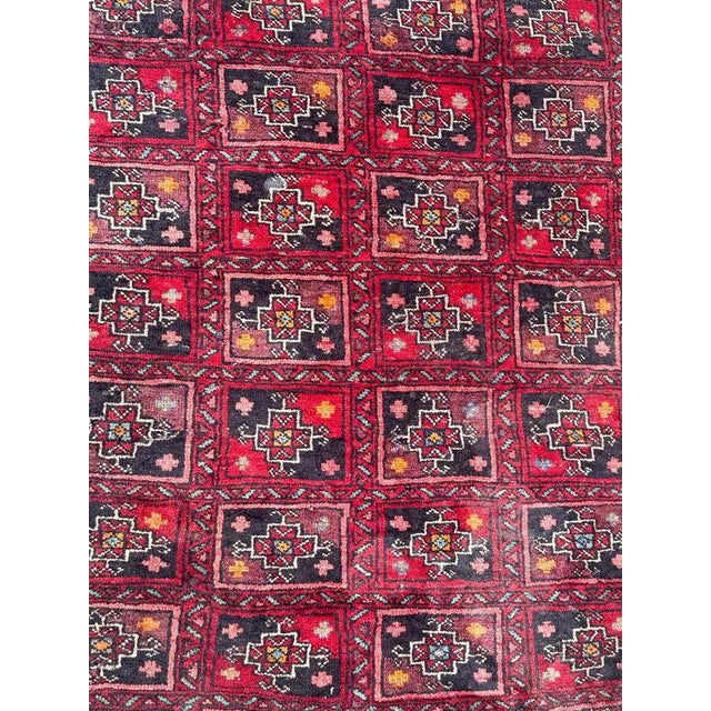 Mid-Century Turkmen Baluch Rug, 1950s For Sale - Image 12 of 18
