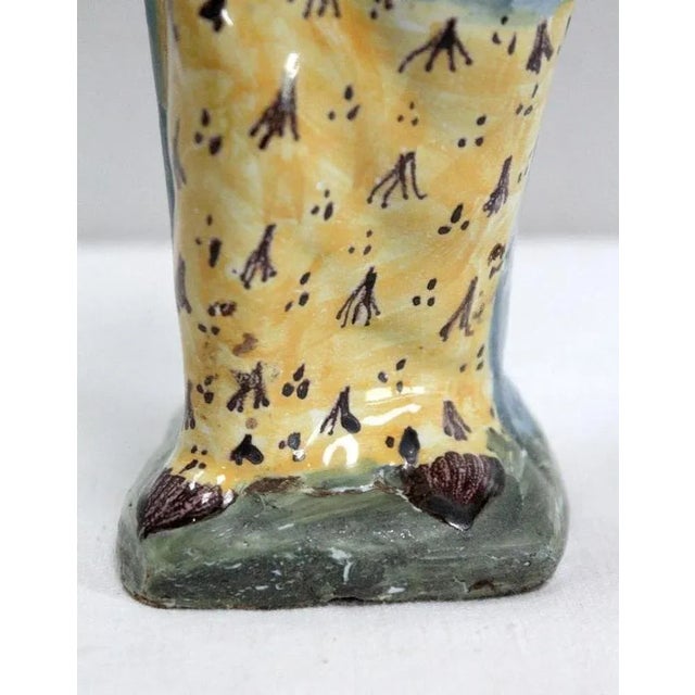 Polychrome Earthenware Virgin and Child, 18th Century For Sale - Image 9 of 18