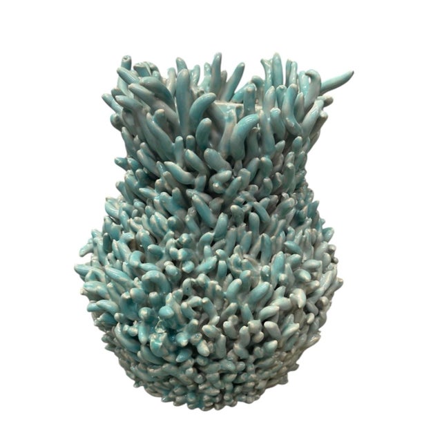 2000 - 2009 Vintage Italian Hand-Crafted Turquoise Coral For Sale - Image 5 of 12