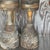 Vintage Rustic Sculptural Turned Wood Table Lamps, Pair For Sale - Image 11 of 14