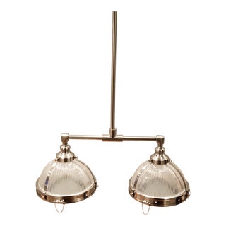 Restoration Hardware Clemson Double Pendant Light For Sale