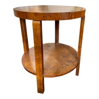 Art Deco Round Mid Century Table For Sale