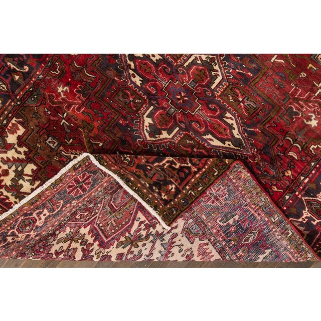 Persian Room Size Persian Heriz For Sale - Image 3 of 4