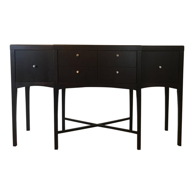 Contemporary Dark Wood Console Table Chairish