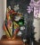 Glass Mid 20th Century Unusual Art Glass Vase With Applied Bird For Sale - Image 7 of 7