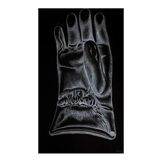 Giacomo Porzano - Glove - Original Etching on Paper - 1972 For Sale