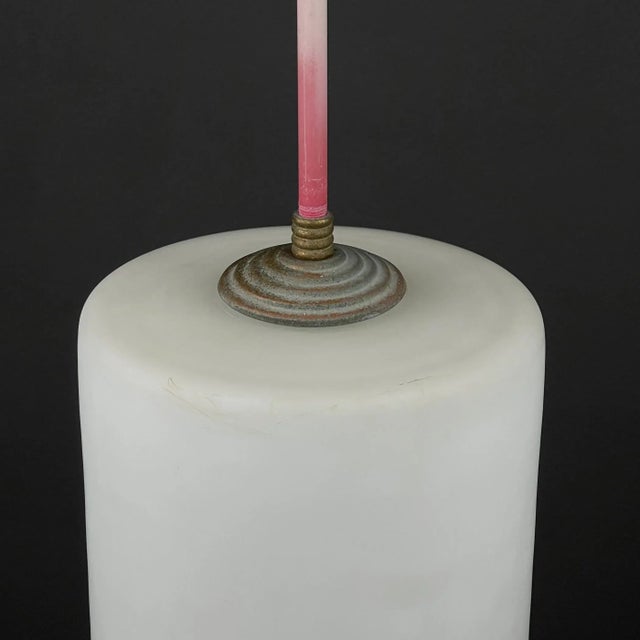 Mid-Century Italian Opalin Glass Pendant Lamp, 1960s, Set of 2 For Sale - Image 6 of 13