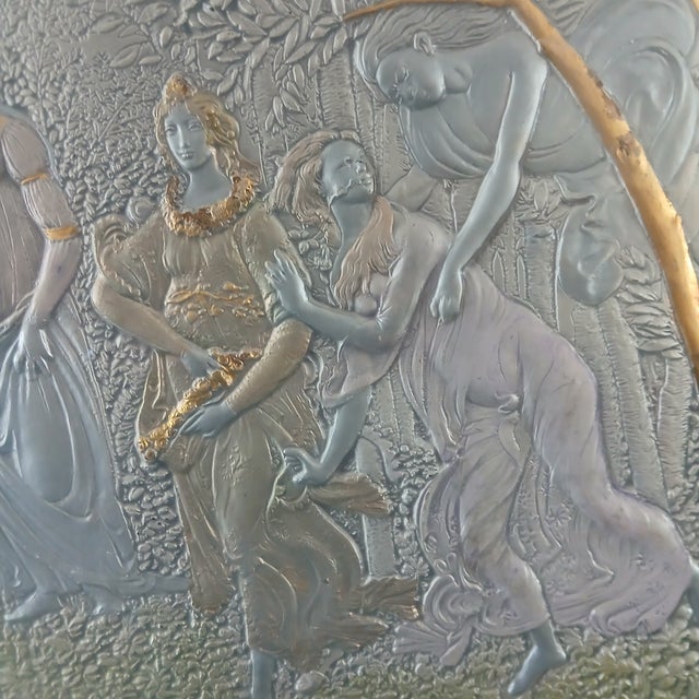 Late 20th Century Sterling Silver Relief of Botticelli's La Primavera Magnificent For Sale - Image 4 of 9