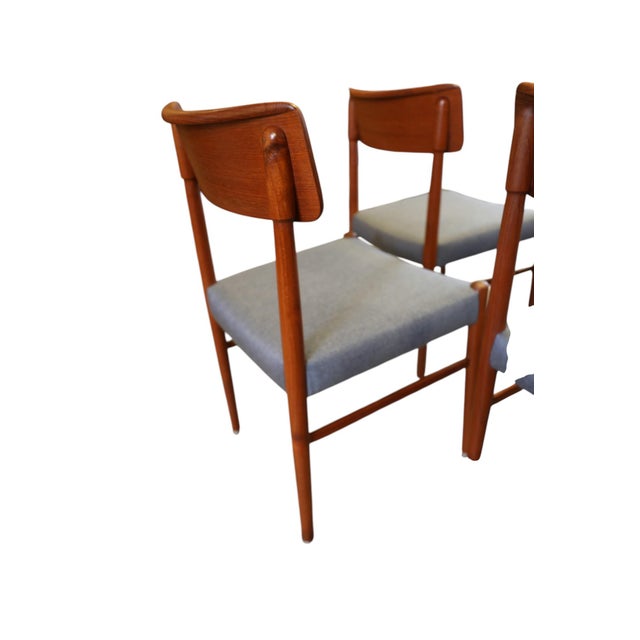 1970s Danish Dining Chairs in Teak with Upholstered Seat, 1960s, Set of 4 For Sale - Image 5 of 15