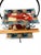Coastal Vintage Peggy Karr 2-Tier Fused Art Glass Seafood Stand – Lobster & Crab For Sale - Image 3 of 6