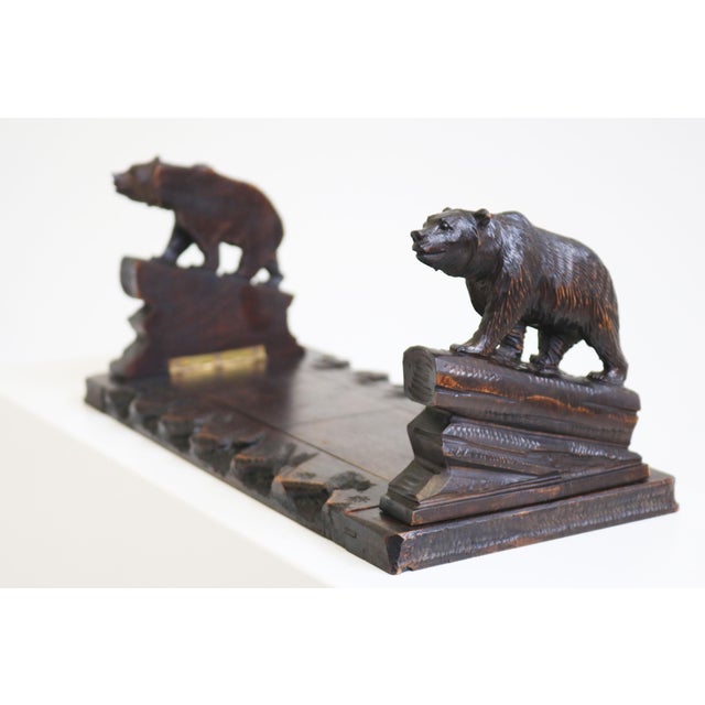 Antique Black Forest Bear Bookcase, 1890 For Sale - Image 6 of 11