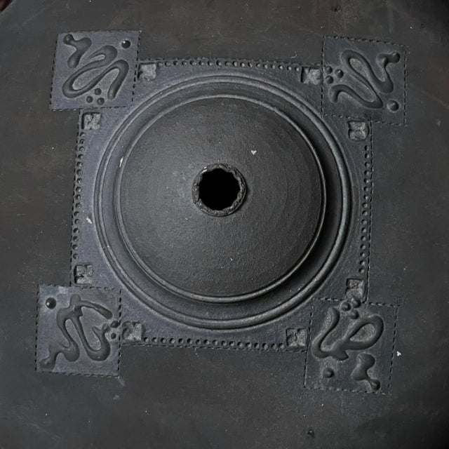 Vintage Postmodernist Raku Fired Black Stoneware Cocoon Shaped Vessel by Rick Foris, Signed For Sale In Philadelphia - Image 6 of 8