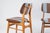 Blue Mid-Century Modern Dining Room Chairs in Beech and Corduroy, 1950s, Set of 2 For Sale - Image 8 of 17