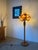Elm Floor Lamp with Flower Motifs, 1970s For Sale - Image 11 of 18
