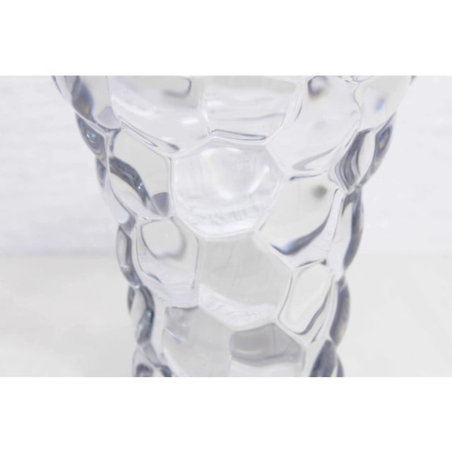 French Crystal Vase from P.D'Avesn, 1940s For Sale - Image 8 of 11