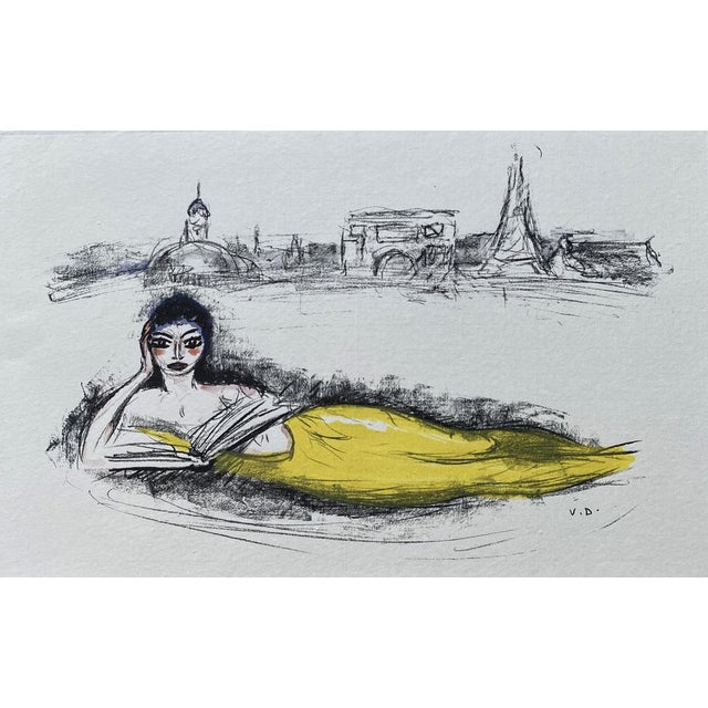 Kees Van Dongen, Mermaid of Paris, 1962, Original Lithograph For Sale - Image 6 of 6
