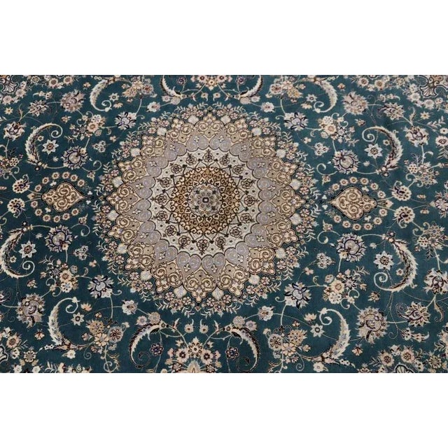 Middle Eastern Hand-Knotted Rug in Silk For Sale - Image 5 of 11