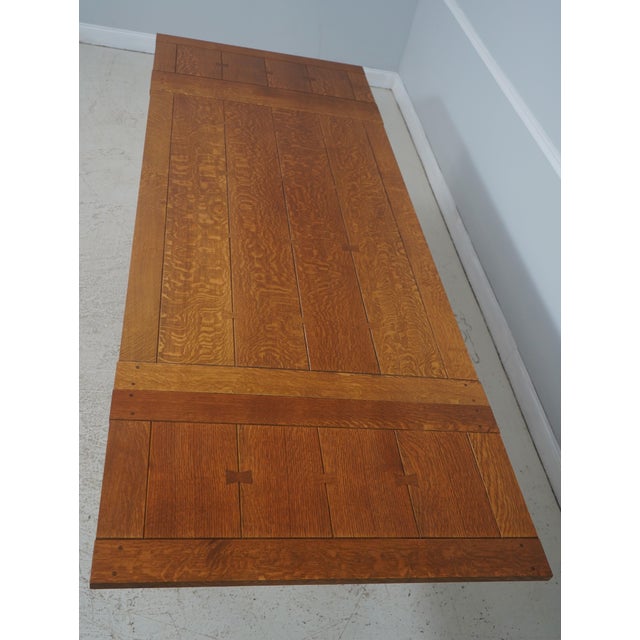 Stickley Mission Oak Arts & Crafts Dining Room Table For Sale - Image 10 of 18