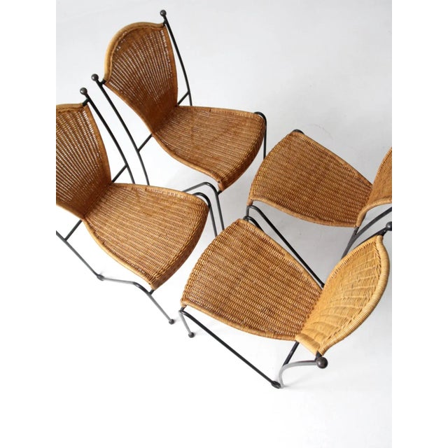 Set of 4 Frederic Weinberg Style Side Chairs Ca 1960 For Sale - Image 9 of 12