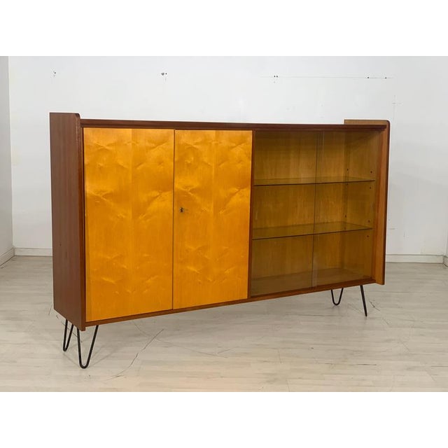 Mid-Century Highboard in Wood For Sale - Image 3 of 10