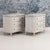 Light Gray Pair of 19th C. Swedish Gustavian Painted Bedside Commodes For Sale - Image 8 of 18