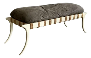 Vintage Saber Leg Bench