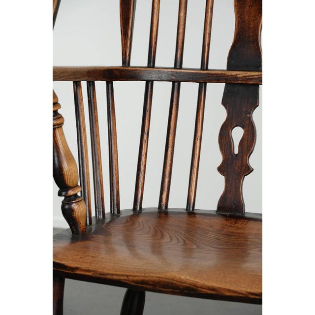 Antique English Highback Windsor Dining Chairs, Set of 4 For Sale - Image 13 of 18