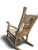 Vintage Hand-Painted Nursery Rocking Set: Gold Accent Cradle & Rocking Chair For Sale - Image 11 of 11