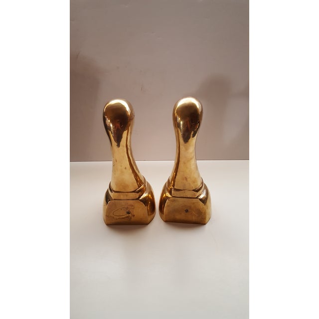 Indian Vintage Brass X Large 11" Duck Bookends A Pair Chairish