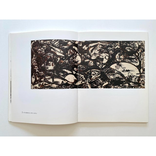 1990s Jackson Pollock " Black Enamel Paintings " Vintage 1990 1st Edtn Lithograph Print Large Abstract Expressionist Exhibition Art Book For Sale - Image 5 of 13