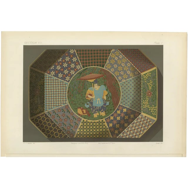 Audsley, Decorative Plate, 1884, Paper For Sale
