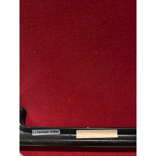 Chrome Modernist Fabric & Chrome Tubular Chairs by Peter Protzman for Herman Miller - Set of 2 For Sale - Image 8 of 9