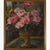 Still life of peonies, airoldi, 1924, oil on canvas, depicting a floral composition of pink peonies in a vase, signed and...