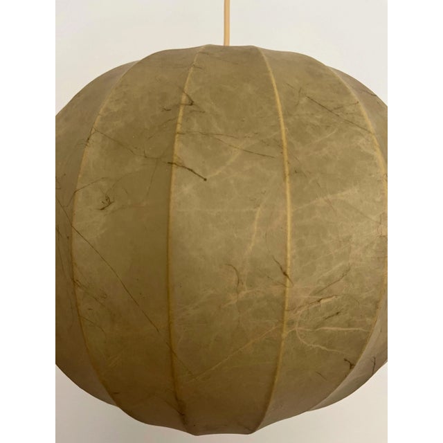 1960s Mid-Century Modern German Cocoon Pendant from Goldkant Leuchten, 1960s, Set of 2 For Sale - Image 5 of 18