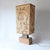 Large Vintage Lamp in Wood, Metal and Fabric, 1970s, in Good conditions. Designed 1970 to 1979 European Plug (up to...