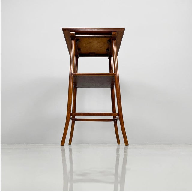 Art Deco Italian Square Wooden Pedestal, 1920s For Sale - Image 4 of 15