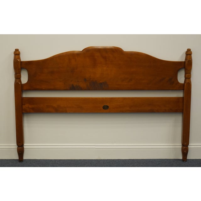 Cushman Colonial Bennington, Vt Solid Hard Rock Maple Colonial Style Full Size Headboard Chairish