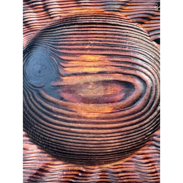 Gothic Vintage Hand-Carved Wood Catchall Bowl With Nail Studs, 1970s Spanish Gothic Revival Style For Sale - Image 3 of 10
