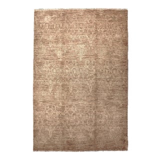 Vintage Hand-Knotted Indo Moroccan Wool Rug. For Sale