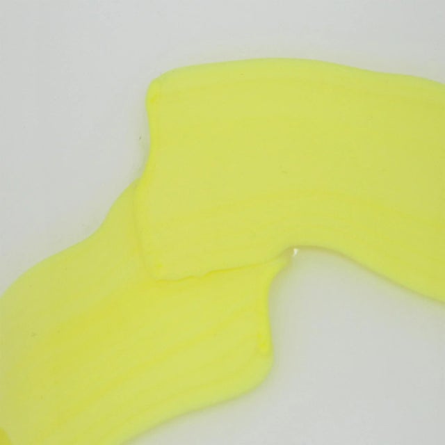 Glass White Bottiglie Colorati Series Bottle with Yellow Band in Murano Glass by Fulvio Bianconi for Venini, 1950s For Sale - Image 7 of 8