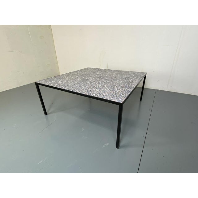 Mid-Century Modernist Rectangular Steel and Ceramic Coffee Table, 1960s For Sale - Image 9 of 15